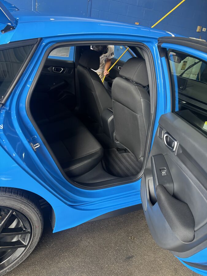 Detailed rear seats and door jamb