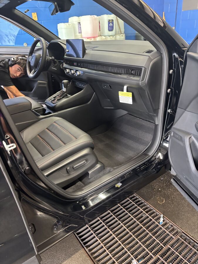 Detailed SUV interior and dashboard