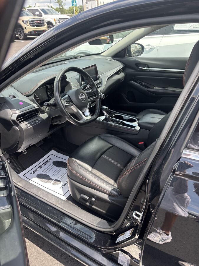 Detailed sedan interior and dashboard